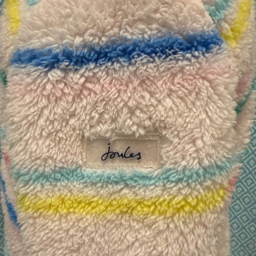 Joules Multicolor Fuzzy Hoodie